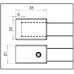 Стабилизационная штанга в наборе Bohle square 15x15 Стекло-стена 90°