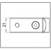 Настенный коннектор регулируемый 90° Bohle square 15x15
