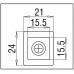 Тройной коннектор Bohle square 15x15