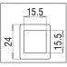 Угловой соединительный элемент с возможностью регулировки 90°-180° Bohle square 15x15